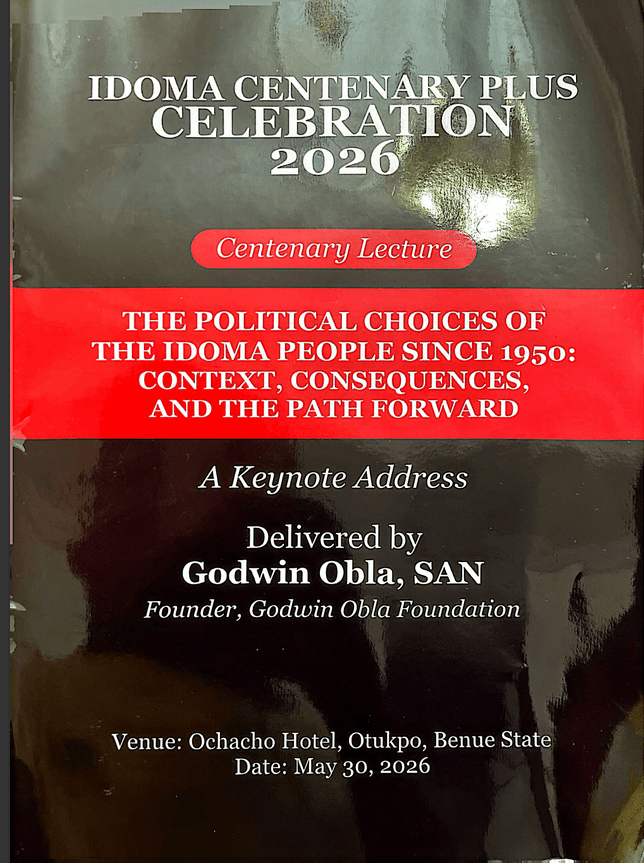 THE POLITICAL CHOICES OF THE IDOMA PEOPLE SINCE 1950: Context, Consequences, and the Path Forward